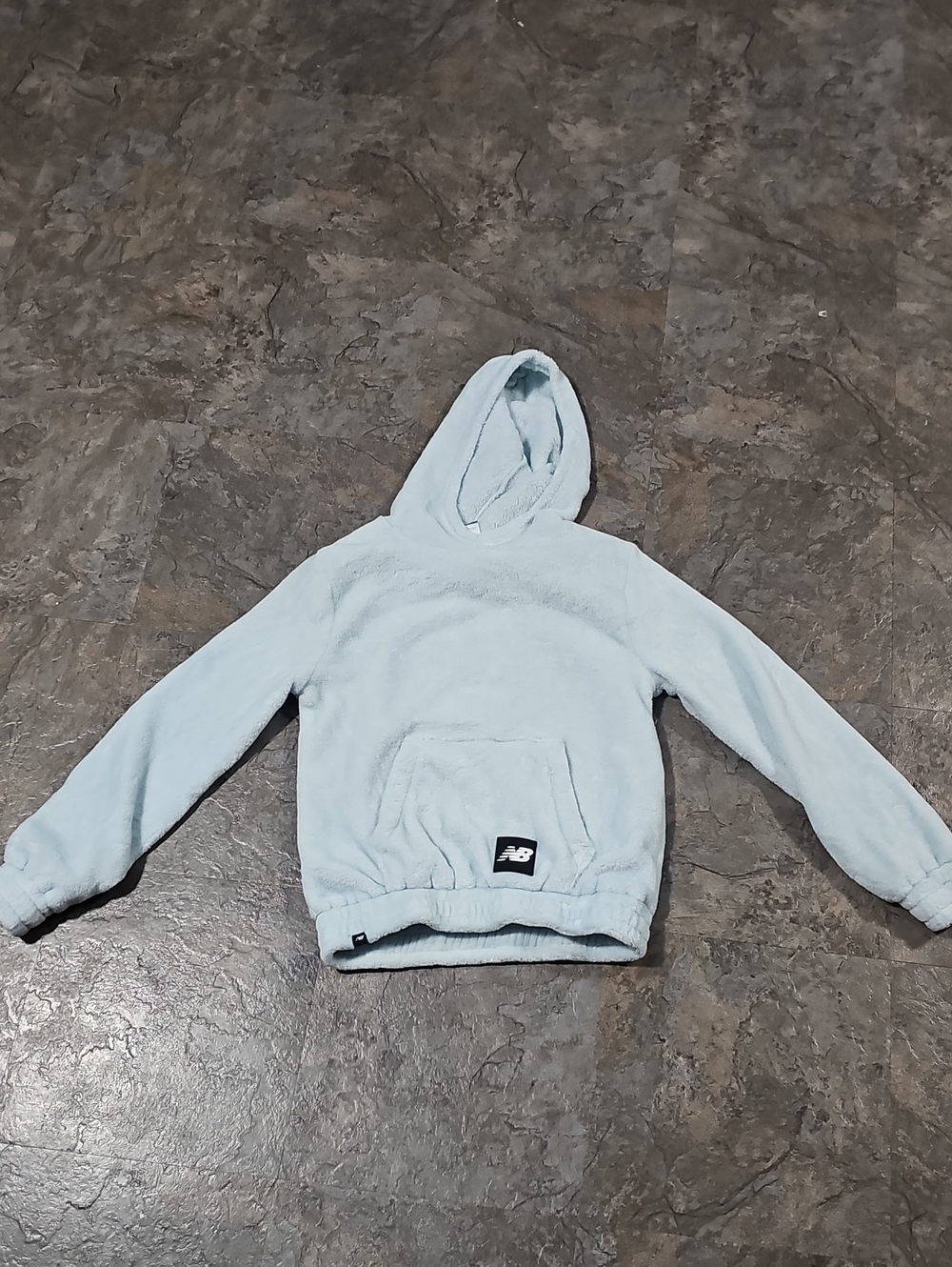 New Balance Kids Light Blue Plush Hooded Sweatshirt